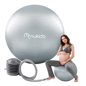 Piłka ciążowa do aerobiku dla kobiet w ciązy 65CM POMPKA