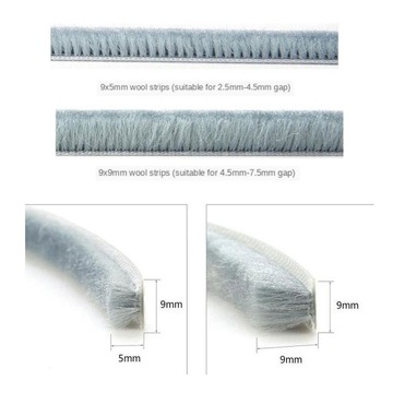 Лента уплотнительная для окон и дверей Звукоизоляционная 9х5мм.