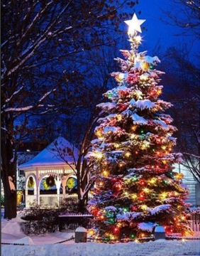 МОЩНЫЕ РОЖДЕСТВЕНСКИЕ ОГНИ 100 МНОГОЦВЕТНЫХ СВЕТОДИОДОВ + ТАЙМЕР