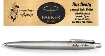 Długopis Parker JOTTER CT Z GRAWEREM I TABLICZKĄ NA PAMIĄTKĘ