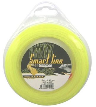 ŻYŁKA TNĄCA TECOMEC 2,4MM X 15MB CICHOBIEŻNA