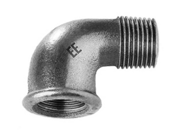 KOLANO NYPLOWE OCYNKOWANE 5/4'' cala DN32 ODLEWNIA Zawiercie 1 1/4'' ocynk
