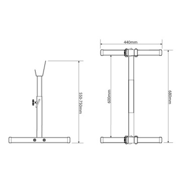 K-SPORT KSH016 БАРНАЯ СТОЙКА ДЛЯ УПРАЖНЕНИЙ