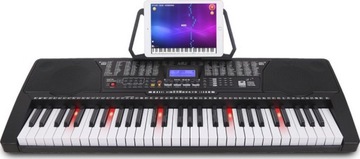 ORGANY ELEKTRONICZNY Z FUNKCJĄ NAUKI GRY KEYBOARD +STATYW