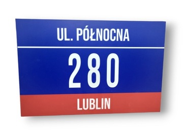 Tabliczka ADRESOWA Numer DOMU 32x21 cm ODPORNA