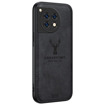 For OnePlus Ace 3 5G/12R 5G Protective Case Deer Pattern PU Leather+PC+TPU