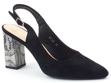 SERGIO LEONE PB218 DAMSKIE SANDAŁY NA SŁUPKU 38