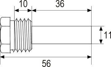 ТЕРМОМЕТР CO для коптильни 63мм 1/2
