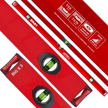 SOLA Poziomica 120cm alu 630g/m dokładność pomiaru