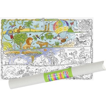 Kolorowanka podłogowa XXL 120x80cm Safari PP-00011
