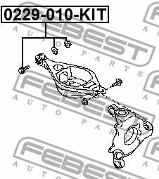 ВИНТ РЕГУЛИРОВКИ УГЛА КОЛЕСА 0229-010-KIT