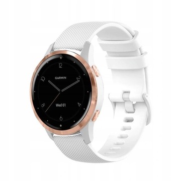 PASEK SILIKONOWY DO GARMIN VIVOACTIVE 4S BIAŁY