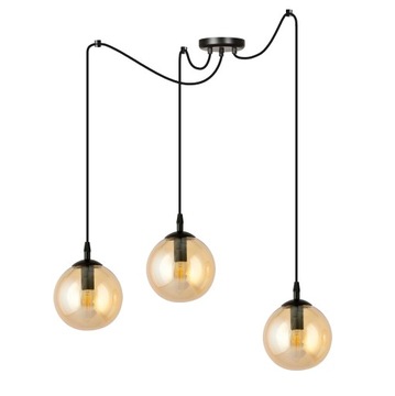 DESIGNERSKA LAMPA WISZĄCA NOWOCZESNA PAJĄK SZKLANE KLOSZE
