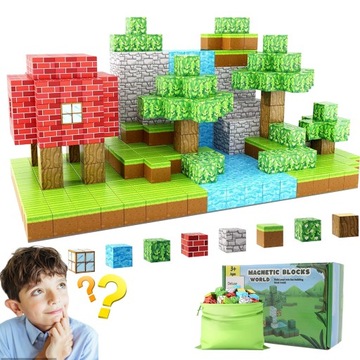 БОЛЬШИЕ МАГНИТНЫЕ СТРОИТЕЛЬНЫЕ БЛОКИ МАГНИТНЫЕ БЛОКИ лесной замок