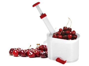 Проверка вишневой вишни с контейнером из оливкового масля