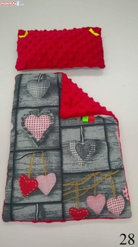 Деревянная колыбелька для куклы + постельное белье, 3 ELEMENTS