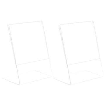 AKRYLOWY UCHWYT NA PLAKAT PRZEZROCZYSTY STOLIK 2 SZT