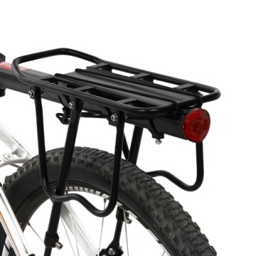 BAGAŻNIK ROWEROWY TYLNY ALUMINIUM UNIWERSALNY 50KG NA TYŁ ODBLASK NA ROWER