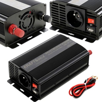 SAMOCHODOWA PRZETWORNICA NAPIĘCIA 24V 700W USB