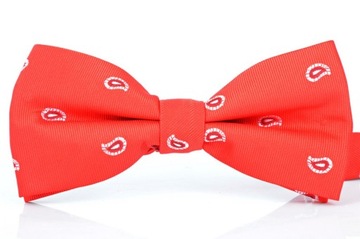MUCHA męska MUSZKA ELEGANCKA CZERWONA + POSZETKA
