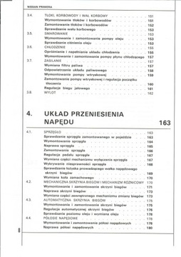 NISSAN PRIMERA. Obsługa i naprawa -poradnik napraw