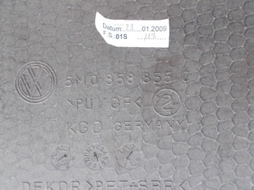 PODLAHA KUFRU ZADNÍ VW GOLF V + PLUS 5M0858855C