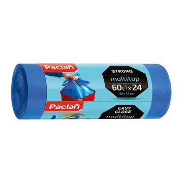 Paclan Worki na śmieci MULTITOP 60l 24 sztuki