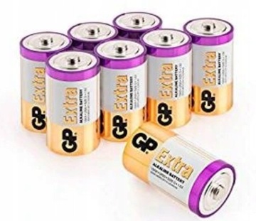 8x Bateria alkaliczna GP EXTRA R14 C 1,5V