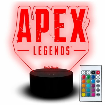 Lampka Na Biurko Statuetka Led 3D Apex Legends Gra Gamer Dla Dziecka Gracza