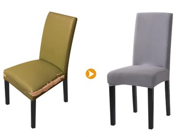 Чехлы на стулья 6 шт. UNIVERSAL Гибкий чехол на стул Графит