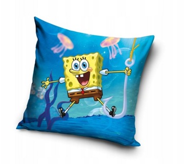 POSZEWKA NA PODUSZKĘ JAŚKA 40x40 SPONGEBOB SPONDŻBOB DZIECIĘCA