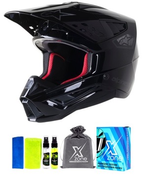 Kask motocyklowy ALPINESTARS S-M5 Bond CZARNY/SREBRNY rozm. XS + GRATIS