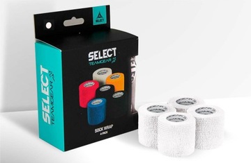 Taśma do getrów SELECT 5 cm zestaw 4 szt. biała