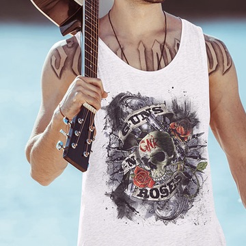TANK TOP HORROR/ROCK GUNS N ROSES FIREPOWER