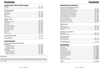 FORD FUSION 1.4 БЕНЗИНОВЫЙ (02-12) РУКОВОДСТВО ПО РЕМОНТУ