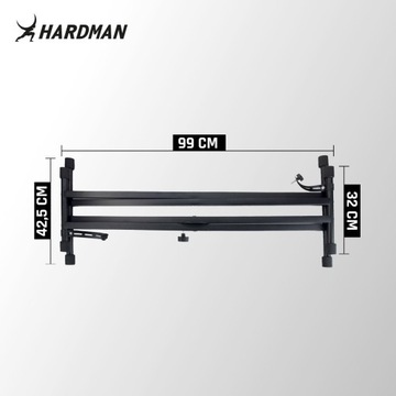 Statyw do keyboardu regulowany 32-97cm stojak pod pianino podwójny Hardman