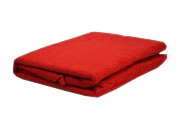 Prześcieradło frotte bez gumki rozmiar 160x200 kolor czerwony KOBI Producen
