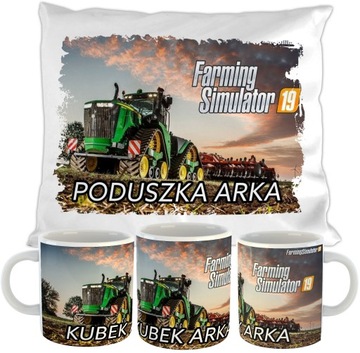 ZESTAW KUBEK + PODUSZKA FARMING SIMULATOR PREZENT