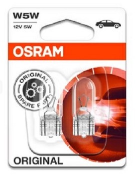 OSRAM ORIGINAL ŻARÓWKI W5W T10 12V 5W 2825 DUO