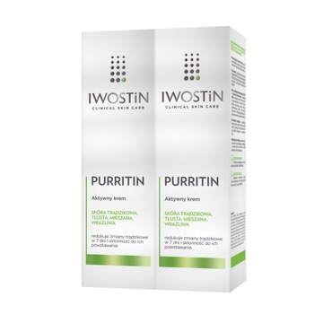 Iwostin Purritin Aktywny Krem Na Trądzik x2