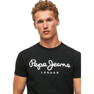 PEPE JEANS KOSZULKA MĘSKA T-SHIRT ORIGINAL STRETCH N FUTURE CZARNA r.S