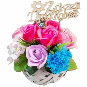 Мыло цветы букет розы гортензии ароматные ПОДАРОК ​​НА ДЕНЬ МАТЕРИ