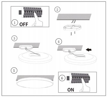СВЕТОДИОДНАЯ ЛАМПА 24ВТ СО СМЕННОЙ РАМКОЙ ЧЕРНАЯ/БЕЛАЯ НАКЛАДНАЯ ЛАМПА IP20