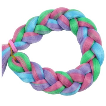 Włosy SYNTETYCZNE do warkoczyków KOLOROWE warkoczyki DOCZEPIANE WŁOSY ombre