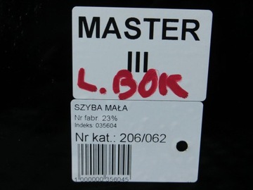 MASTER MOVANO III SKLO (OKNO) BOČNÍ LEVÝ 833430002R 10-