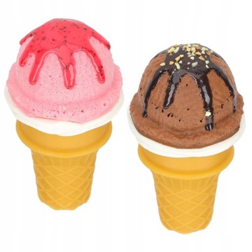 Plastic Playes Cream Decor Realistic Ice 2 Pcs