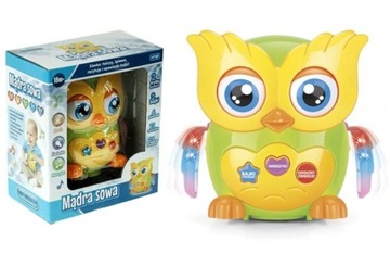 Мудрая образовательная интерактивная сова Танцует Поет Декламирует Говорит на польском языке