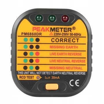 TESTER GNIAZDA SIECIOWEGO PM6860DR EU 220-250 V