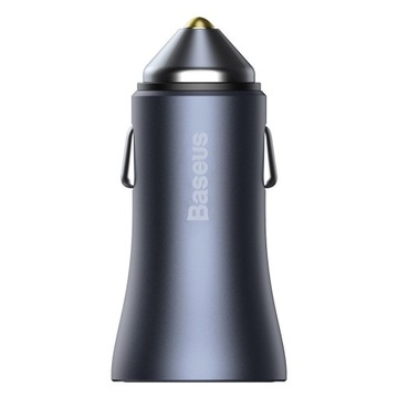 АВТОМОБИЛЬНОЕ ЗАРЯДНОЕ УСТРОЙСТВО BASEUS FAST USB/USB-C МОЩНОСТЬЮ 40 ВТ + КАБЕЛЬ USB КАБЕЛЬ