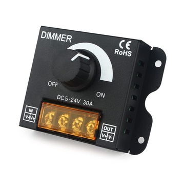 РЕГУЛЯТОР НАПРЯЖЕНИЯ СВЕТОДИОДНЫХ СВЕТОДИОДОВ РУЧНОЙ 30А 12-24В